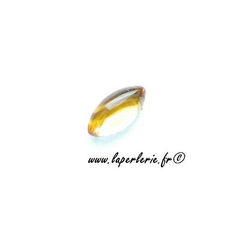 Olive à coller 10x5mm TOPAZ x4  - 1