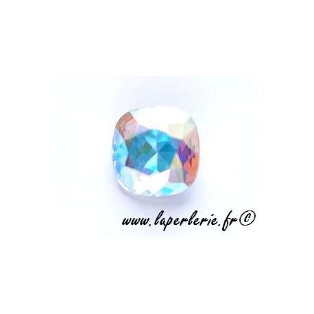 Cabochon carré 4470 12mm CRYSTAL AB  - 1
