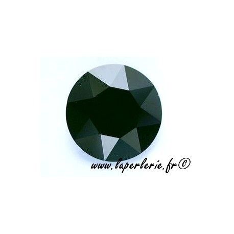 Cabochon rond 1201 27mm JET  - 1