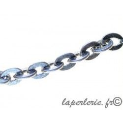 Chain oval ring 7x9mm OLD SILVER COLOR, 50cm