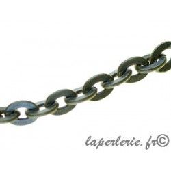 Chain oval ring 7x9mm BRONZE COLOR,0.50cm