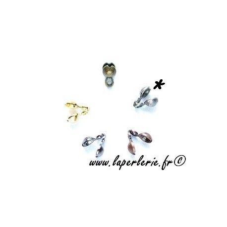 Cache noeud 2mm ARGENTÉ VIEILLI x2  - 1