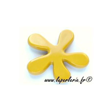 Fleur Matisse 25mm MOUTARDE x3  - 1