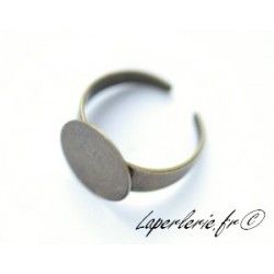 Ring with 15mm pad BRONZE COLOR