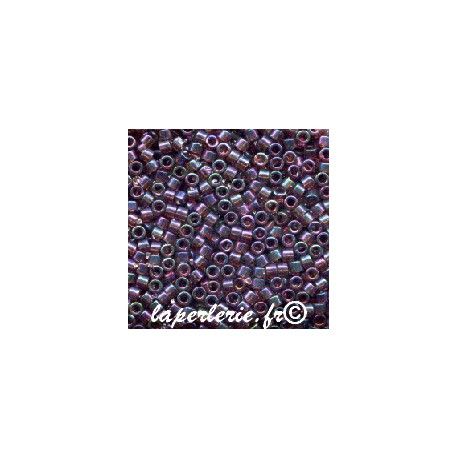 DB0104 Delica Miyuki 11/0 Claret rainbow gold luster, le tube de 7g.  - 1