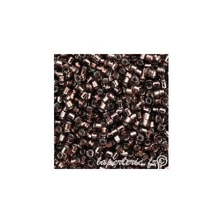 DB0184 Delica Miyuki 11/0 Bronze tr silver lined, le tube de 7g.  - 1