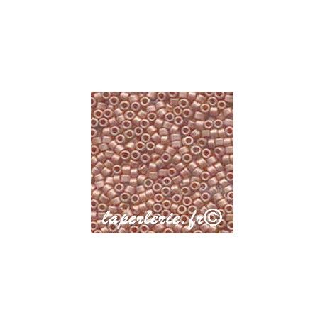 DB0340 Delica Miyuki 11/0 Matte copper plated, le tube de 7g.  - 1