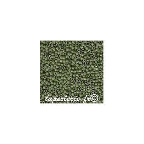 DB0391 Delica Miyuki 11/0 Matte op.olive glazed luster, le tube de 7g.  - 1