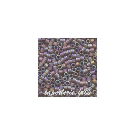 DB0853 Delica Miyuki 11/0 Matte tr dark topaz AB, le tube de 7g.  - 1