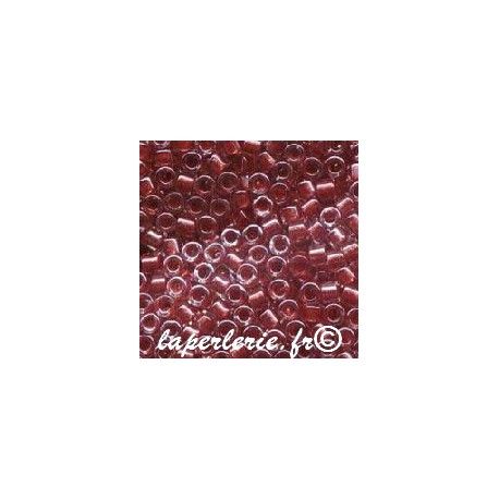 DB0924 Delica Miyuki 11/0 Clear cranberry lined crystal, le tube de 7g.  - 1