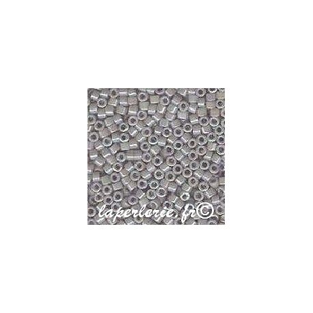 DB1508 Delica Miyuki 11/0 Op.white glazed gray AB, le tube de 7g.  - 1