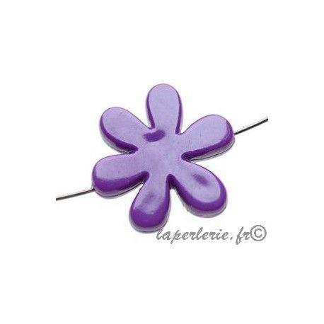 Fleur Matisse 6 pétales 23x20mm VIOLET x4  - 1