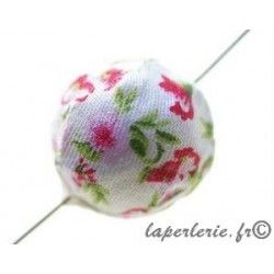 Liberty bead 20mm Flower PM ROUGE/ROSE/ANIS