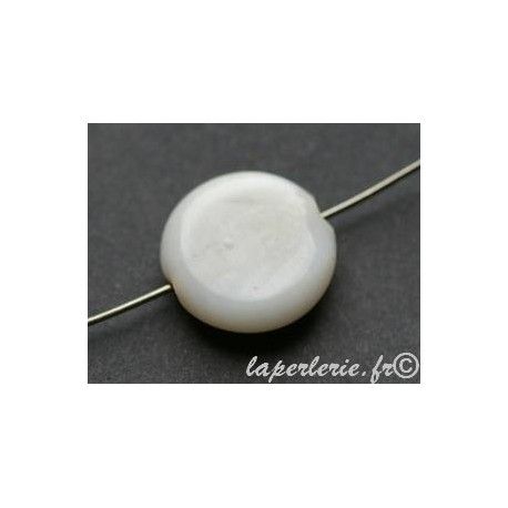 Ronde aplatie 15mm BLANC CASSE OP x4  - 1