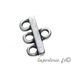 3 strands spacer before clasp OLD SILVER COLOR
