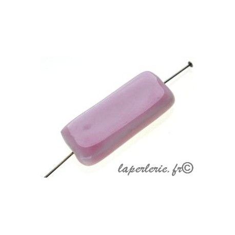 Rectangle céramique 35x14x6mm LIGHT ROSE x2  - 1