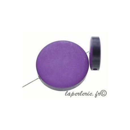Disque aspect gommé 19mm VIOLET x2  - 1