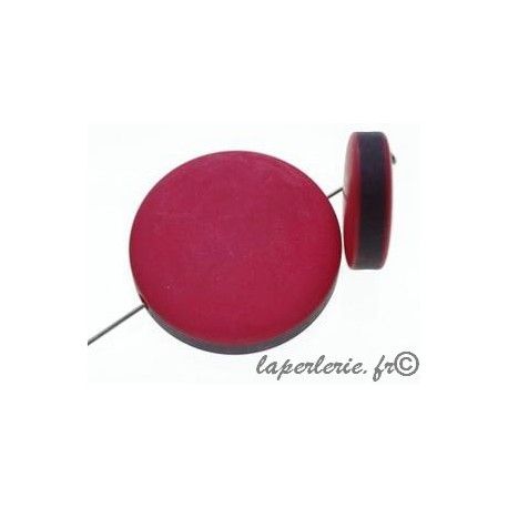 Disque aspect gommé 25mm L.ROUGE x2  - 1