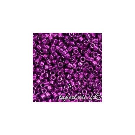 DB0463 Delica Miyuki 11/0 Galvanized dark fuchsia, le tube de 7g.  - 1