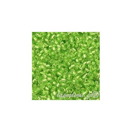 DB1206 Delica Miyuki 11/0 Crisp Green Apple Tr.Silver Lined, le tube de 7g.  - 1