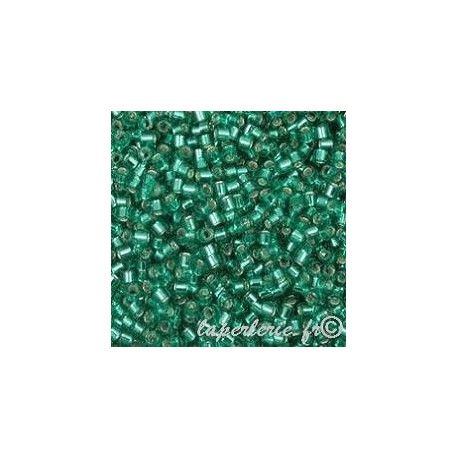 DB1208 Delica Miyuki 11/0  Tropical Teal Tr.Silver Lined, le tube de 7g.  - 1