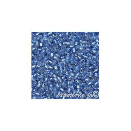DB1210 Delica Miyuki 11/0  Azure Blue Tr.Silver Lined, le tube de 7g.  - 1