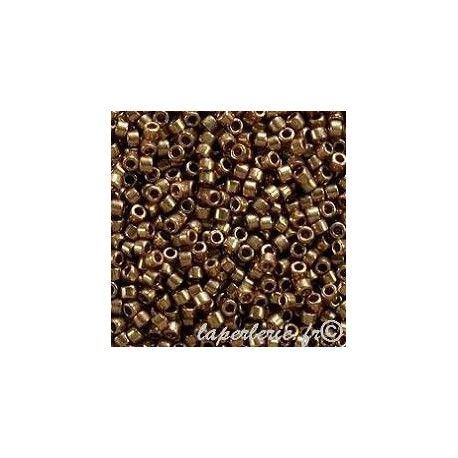 DB0022L Delica Miyuki 11/0 Light Bronze Metallic, le tube de 7g.  - 1