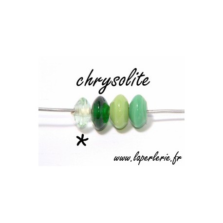Rondelle 7/8 mm CHRYSOLITEx10  - 1