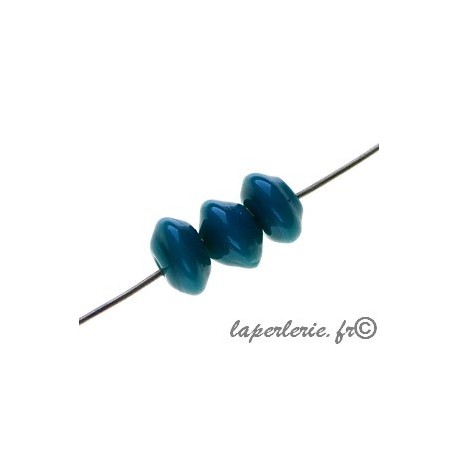 Rondelle 7/8mm EMERALD OPAQUEx10  - 1