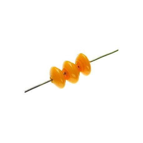 Rondelle 7/8mm LIGHT ORANGEx10  - 1