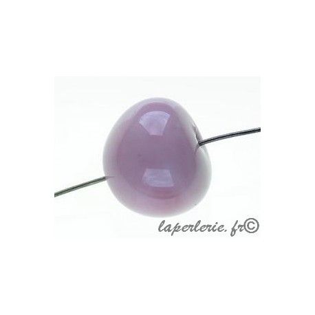 Céramique ronde irrégulière 14x16mm LIGHT ROSE x2  - 1