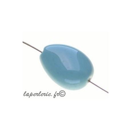 Goutte aplatie irrégulière céramique 22x15mm AMANDE x2  - 1