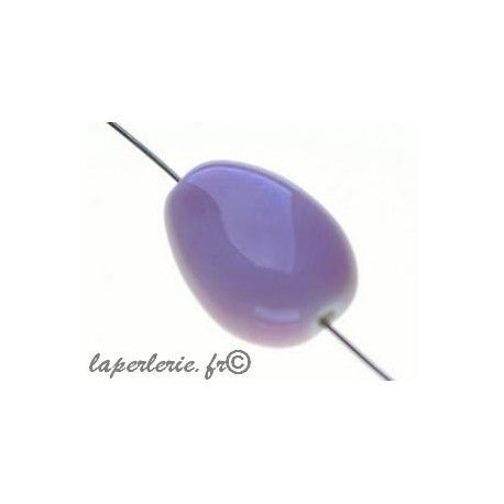 Goutte aplatie irrégulière céramique 22x15mm LIGHT ROSE x2  - 1