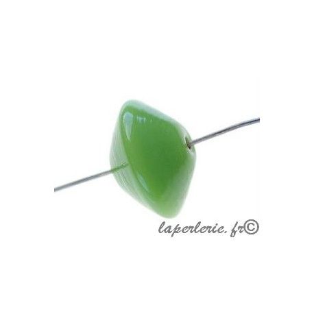 Soucoupe 16x10mm VERT POMME x2  - 1