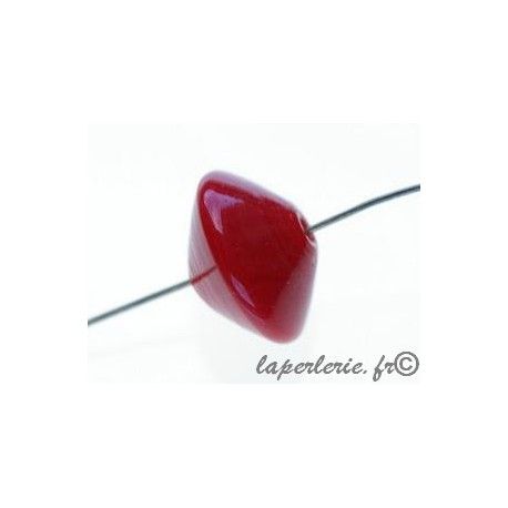 Soucoupe 16x10mm ROUGE x2  - 1