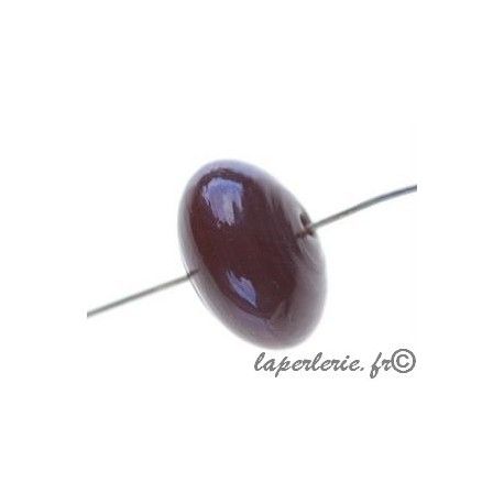 Rondelle 16x10mm CHOCOLAT x2  - 1