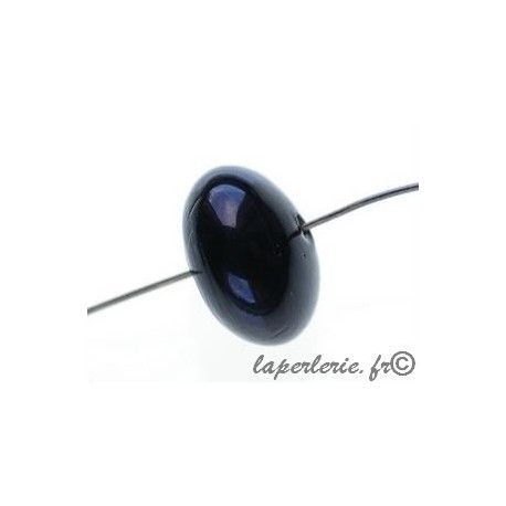 Rondelle 16x10mm JET x2  - 1