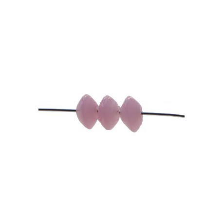 Rondelle 7/8mm ROSE OPALx10  - 1