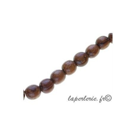 Ronde 6mm en bois de Bayong, le fil de 40cm  - 1