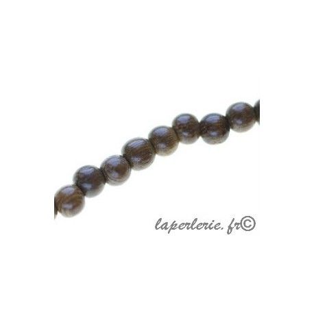 Ronde 6mm en bois de Roblés, le fil de 40cm  - 1