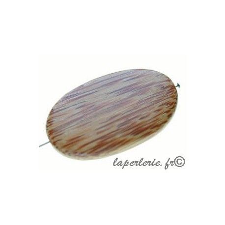 Bois de Palmier ovale 50x30mm ép.8mm  - 1
