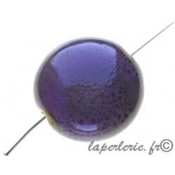 Flecked flat rounded 28/29mm Ã©p.13mm LILAS x2