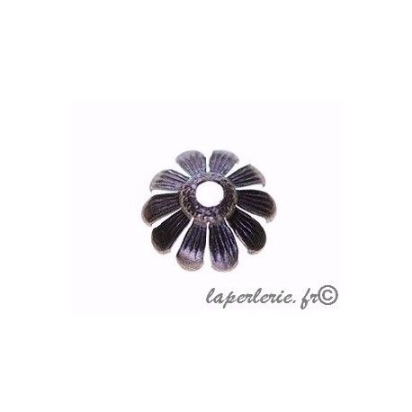 Calotte marguerite 12mm CUIVRE VIEILLI x4  - 1