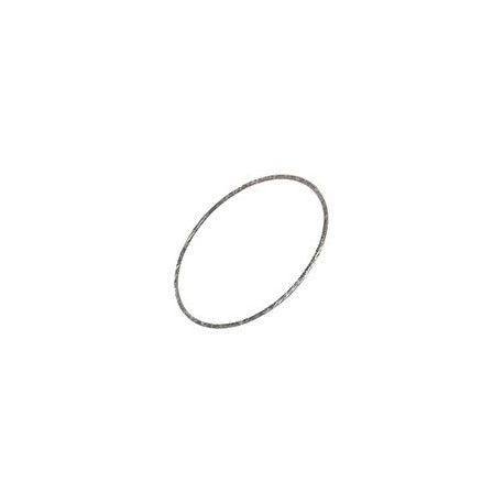 Anneau fermé ovale 25x16mm ép.0.9mm ARGENTé VIEILLI x4  - 1