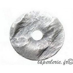 Donut cabossÃ© 30mm OLD SILVER COLOR