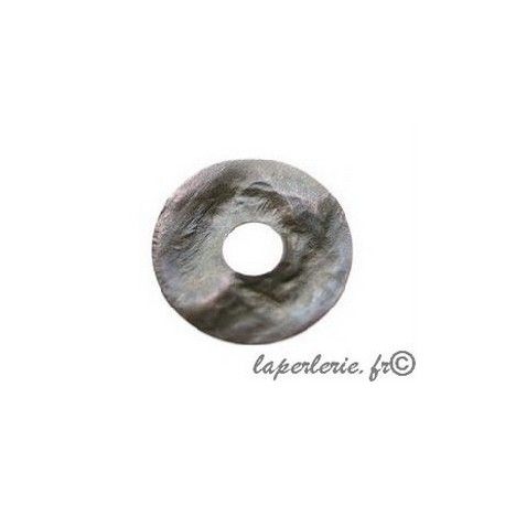 Donut métal cabossé 20mm CUIVRE VIEILLI  - 1