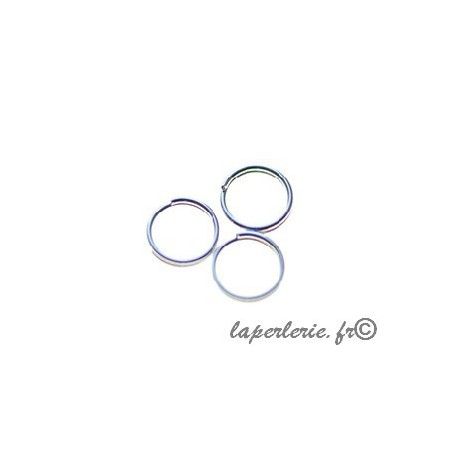 Anneau double 6x0.6mm ARGENTE x25  - 1