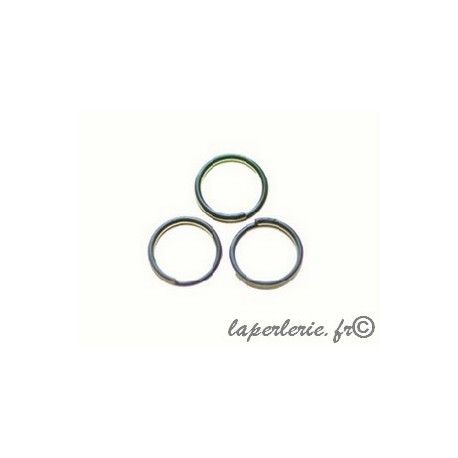 Anneau double 6x0.6mm LAITON VIEILLI x25  - 1