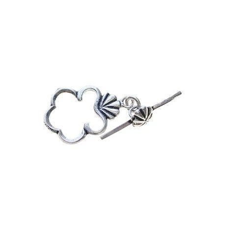Fermoir fleur 20mm ARGENT 925  - 1