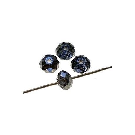 Ronde aplatie 5040 8mm CRYSTAL SILVER NIGHT  - 1